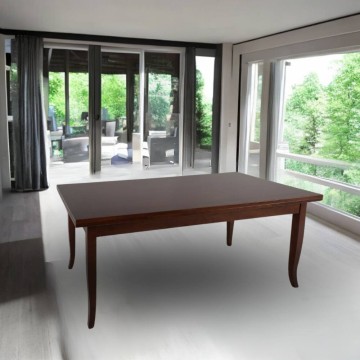 Pravokotna raztegljiva miza Verona 140x80 iz orehovine