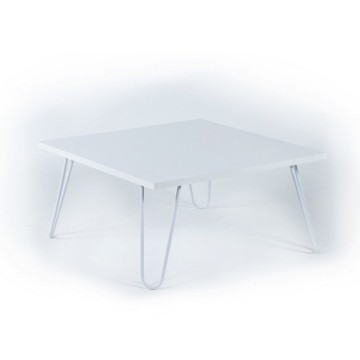 Ilia 60x60 bela pravokotna mizica MT190403