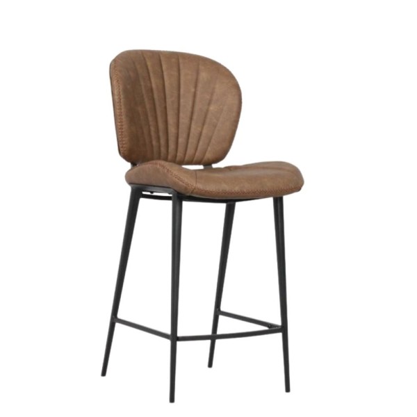 Tabure Elice s črnimi kovinskimi nogami v barvi vintage dove grey Tabure Elice s črnimi kovinskimi nogami v barvi vintage dove grey