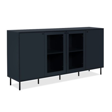 Modra mornarica kredenca 4 vrata Caracas51A 180X40X90H