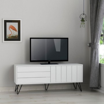 Belo TV stojalo z dvema vratoma Piccadilly 139x36x57