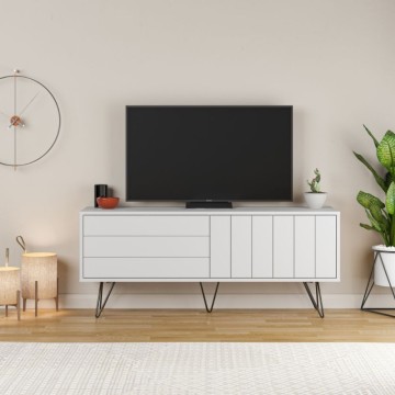 Belo TV stojalo z dvema vratoma Piccadilly 139x36x57
