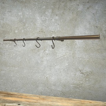 Stari medeninasti obešalnik za zajemalke 90 cm 4 kljuke KITOTTONE90