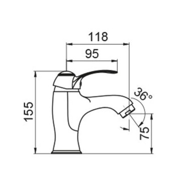 Miscelatore lavabo ottone antico Bologna