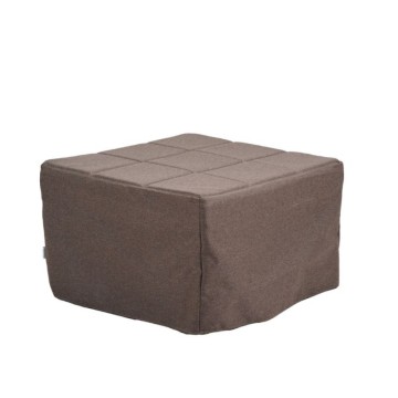 Pouf, ki ga je mogoče pretvoriti v posteljo Vega rjava tkanina