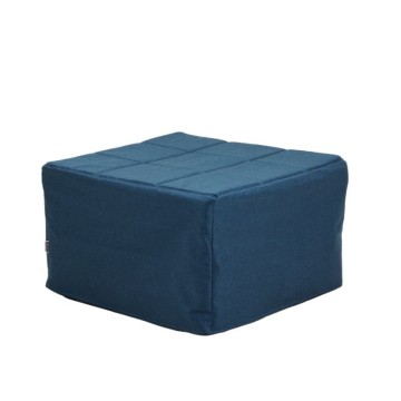 Pouf, ki ga je mogoče pretvoriti v posteljo Vega modra tkanina