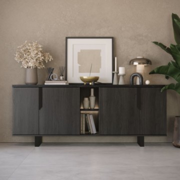 Bivak 4 vrata palisander črna Zaira 205x49x83h