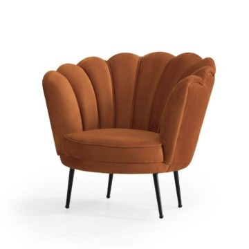Rust velvet shell fotelj milano09 Orel