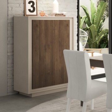 Kašmir in oreh mercure Odprta skladiščna enota z dvema vratoma 106x50x146h