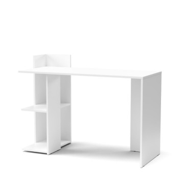 Bela pisalna miza s stranskimi policami Paco1 120x51,6x87,5H