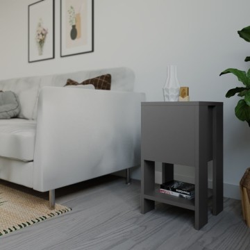 Ema antracit nočna omarica s poklopnimi vrati 30x30x55h