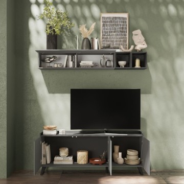 TV stojalo 3 vrata Polan skrilavec svinec 181x42x72h