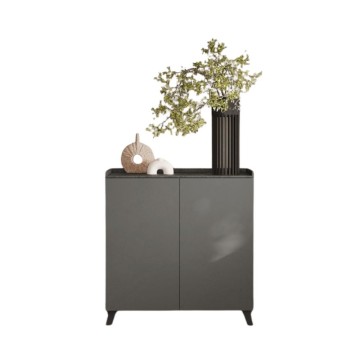 Visoka kredenca 2 vrata Polan skrilavec svinec 121x42x126h