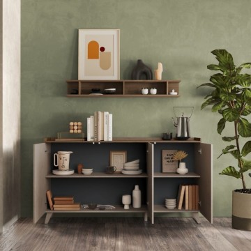 Bivak 3 vrata Polan bronze mercure 181x42x99h