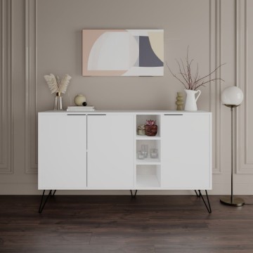Bela kredenca 3 vrata Clara 142x35,5x83h