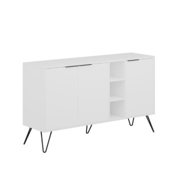 Bela kredenca 3 vrata Clara 142x35,5x83h