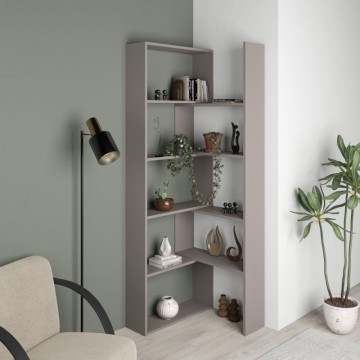 Wish dove grey 72x22x200h raztegljiva vogalna knjižna omara