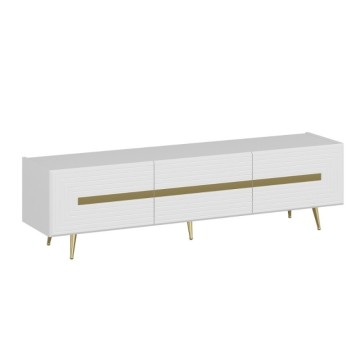 TV omarica 3 vrata bela Jose zlati detajli 180x42x50h