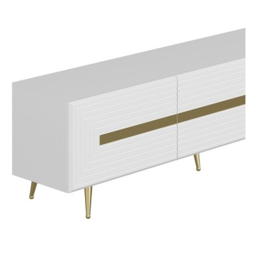 TV omarica 3 vrata bela Jose zlati detajli 180x42x50h