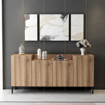 Ellaria oreh 4-vratna kredenca 160x42x75h