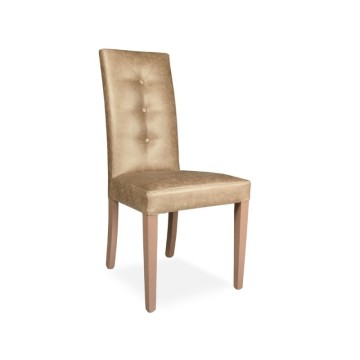 Stol iz tkanine Montecarlo s 3 gumbi Manila camel