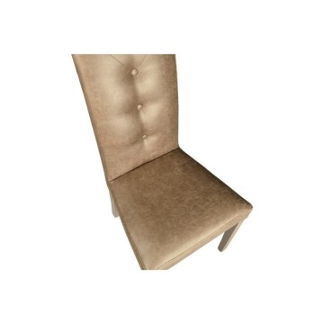 Stol iz tkanine Montecarlo s 3 gumbi Manila camel