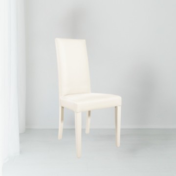 Nancy stol iz umetnega usnja kremne barve