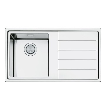Smeg LPK861D3 Vgradno pomivalno korito z desnim odcejalnikom 86x50 iz brušenega nerjavečega jekla