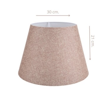 Abažur iz bež tkanine, stožec Tripod MDL2634