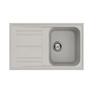 Smeg LZ791AL Vgradno pomivalno korito z obojestranskim odcejalnikom 79x50 barva aluminija