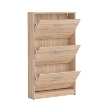 Omara za čevlje s 3 vrati z loputami barva hrast Nepo 69,5x17,5x120H