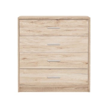 Komoda s 4 predali barva hrast Nepo 90x45x93H