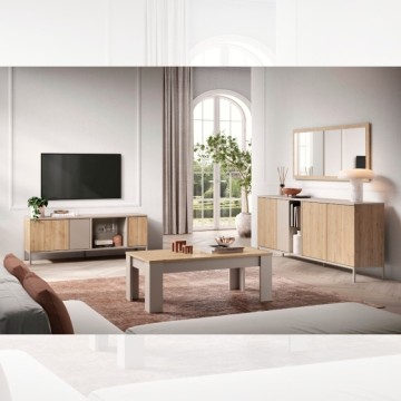Bivak 4 vrata dvobarvni kašmir in hrast kadiz Brando 210x43x86H