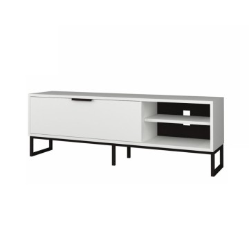 Stojalo za TV Way 140x35x45h belo z detajli iz litega železa