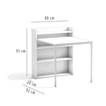 Maso bela zložljiva pisalna miza 80x20x93H