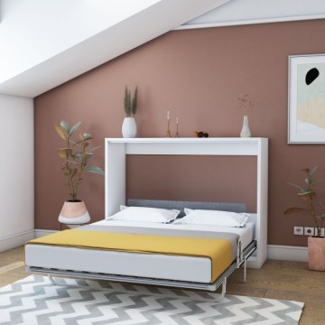 Zložljiva zakonska postelja Capsule bela 164x52x120H