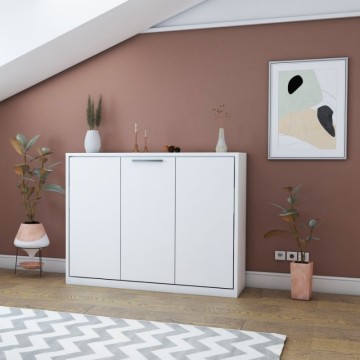 Zložljiva zakonska postelja Capsule bela 164x52x120H