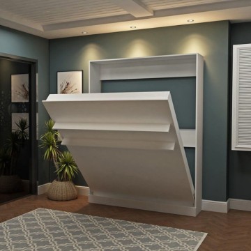 Primer bela dvojna zložljiva postelja 164x38x221H