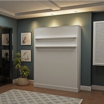 Primer bela dvojna zložljiva postelja 164x38x221H