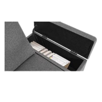 Dina bež tkanina desni kotni kavč z naslonom za roke 218X172X87H