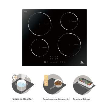 4-conska indukcijska plošča Master Kitchen MKHI604BK