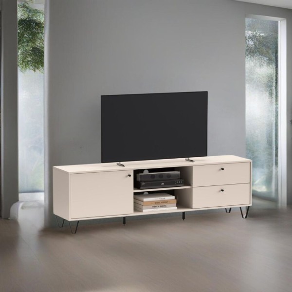 Aldo1 kašmirska TV omarica s predali na vratih in odprtim predalom 182x40x50,1H Aldo1 kašmirska TV omarica s predali na vratih in odprtim predalom 182x40x50,1H