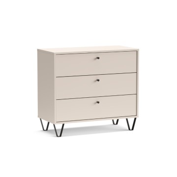 ALDO3 Komoda s tremi predali iz cashemere 83,6x40x75,2H