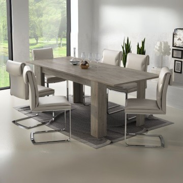 Ancona hrast Ulrich pravokotna raztegljiva miza 160x88x75H