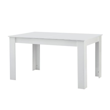Raztegljiva pravokotna miza bela Tony 140x90x78H