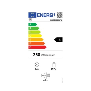 Bertazzoni REF704BBNPTC Vgradni hladilnik 70 cm 341 lt skupaj NO FROST