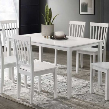 Dori bela pravokotna miza 140x80x74H