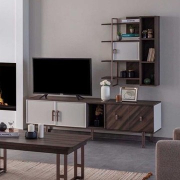 TV stojalo s 4 vrati Mozambik barva spatulat Merlin 195x47,6x60H