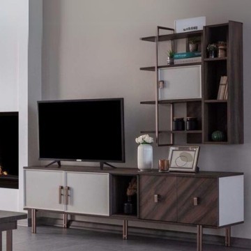 TV stojalo s 4 vrati Mozambik barva spatulat Merlin 195x47,6x60H