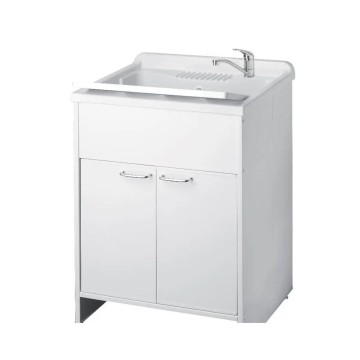 Vrtna bela umivalna enota 60x50X85 PVC